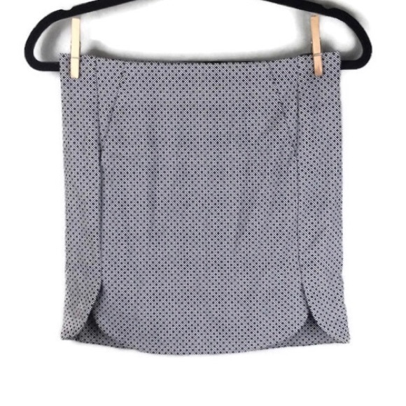 Margaret M Tulip Hem Geometric Print Pull-On Mini Skirt Size XS - Picture 1 of 9